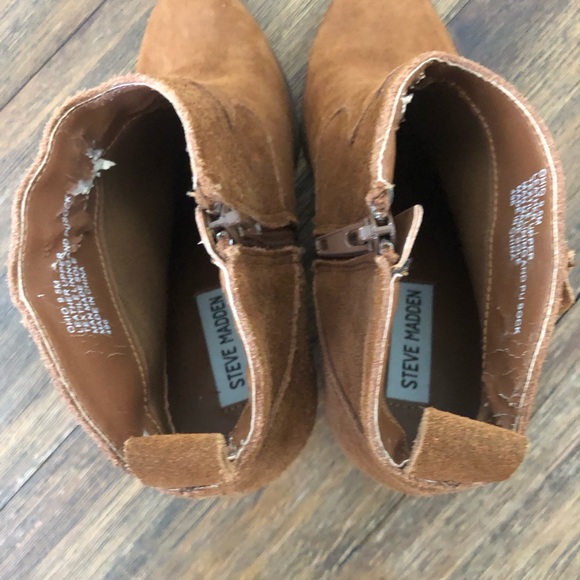 Steve Madden Ohio chestnut suede fringe booties - Picture 8 of 10